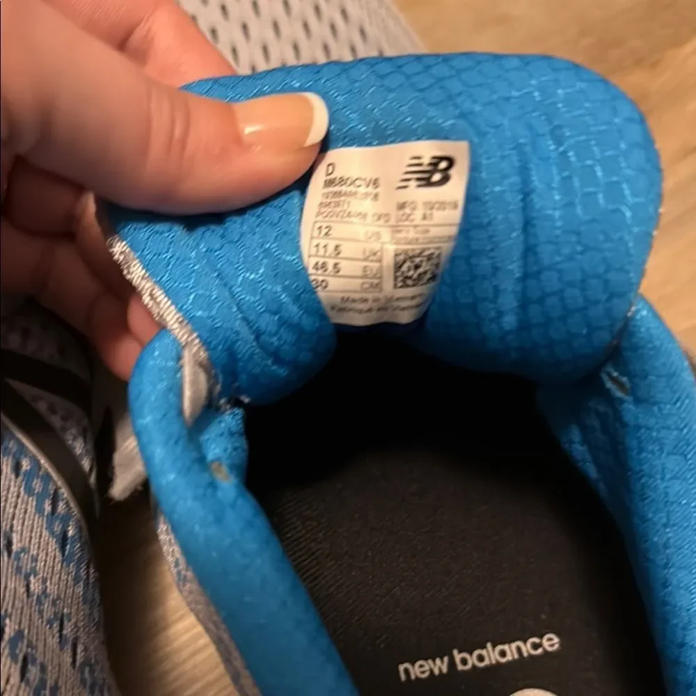 New Balance Gray and Blue Running Shoes - Picture 4 of 4
